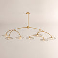 Lilia Smoke Glass Round Chandelier