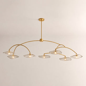 Lilia Smoke Glass Round Chandelier