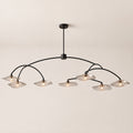 Lilia Smoke Glass Round Chandelier