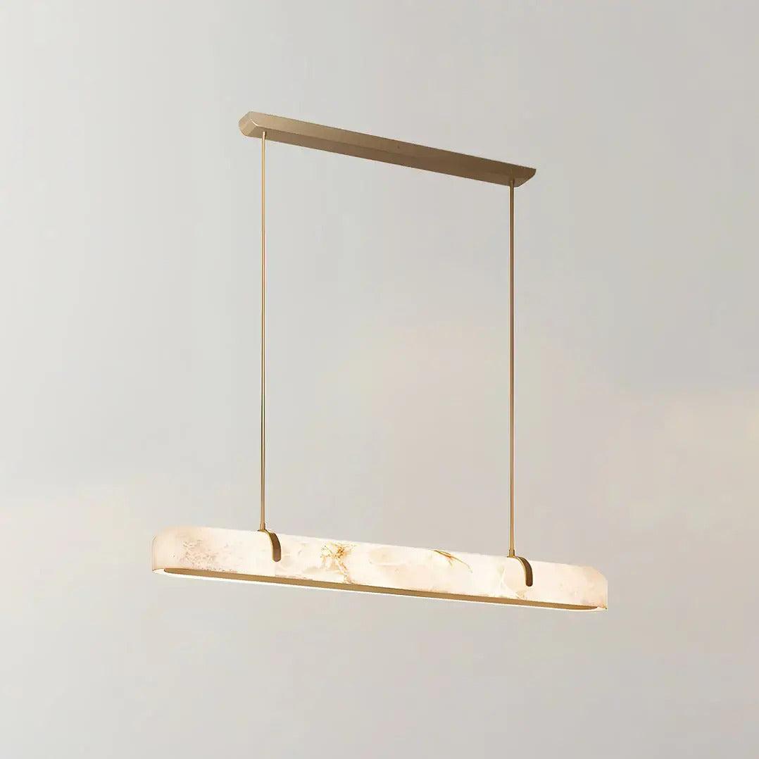 Modern Linear Alabaster Chandelier - King Lamps