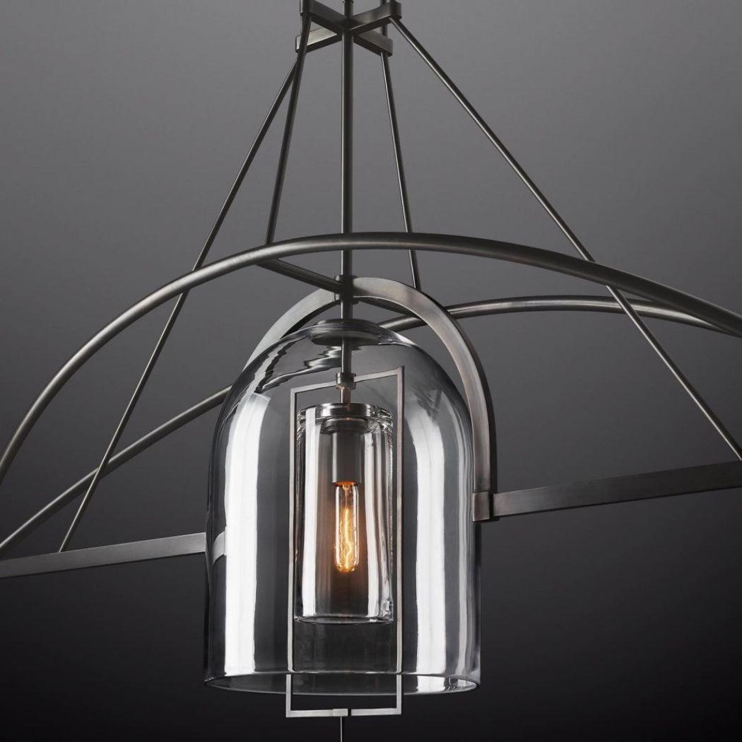 Fulcrum Linear Chandelier 61" 3 Lights - King Lamps