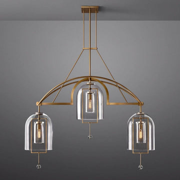 Fulcrum Linear Chandelier 61" 3 Lights - King Lamps