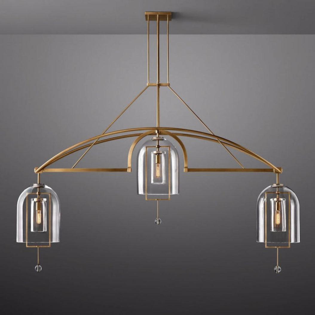 Fulcrum Linear Chandelier 85" 3-Lights - King Lamps