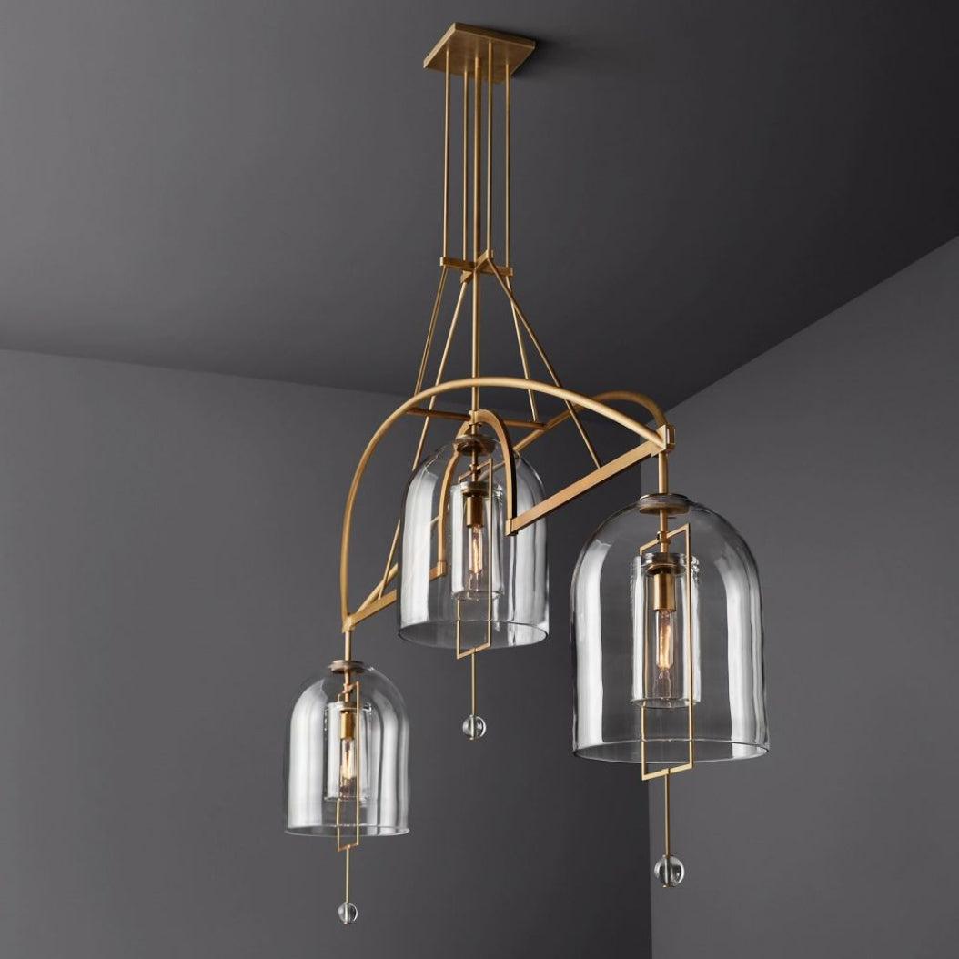 Fulcrum Linear Chandelier 85" 3-Lights - King Lamps