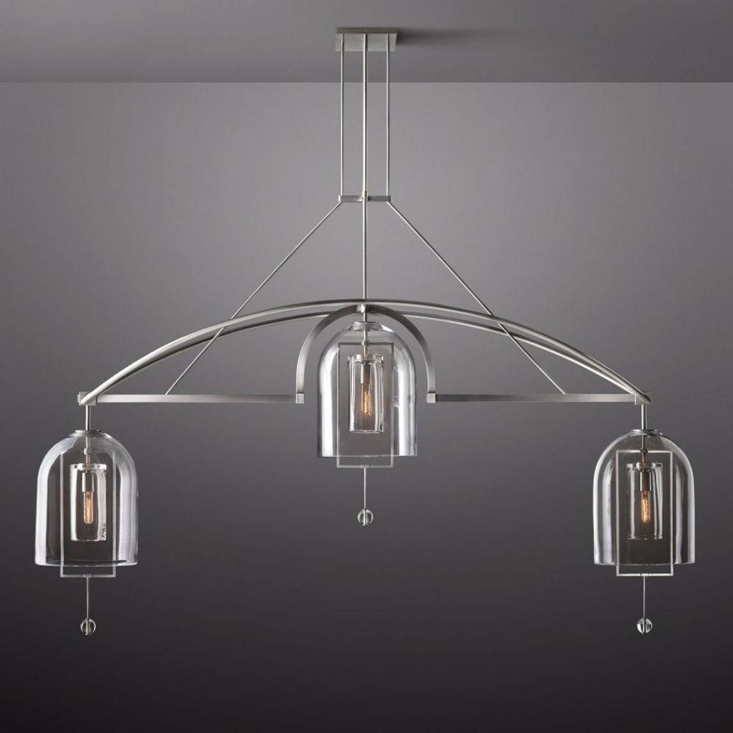 Fulcrum Linear Chandelier 85" 3-Lights - King Lamps