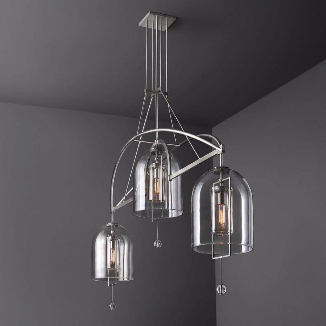 Fulcrum Linear Chandelier 61" 3 Lights - King Lamps