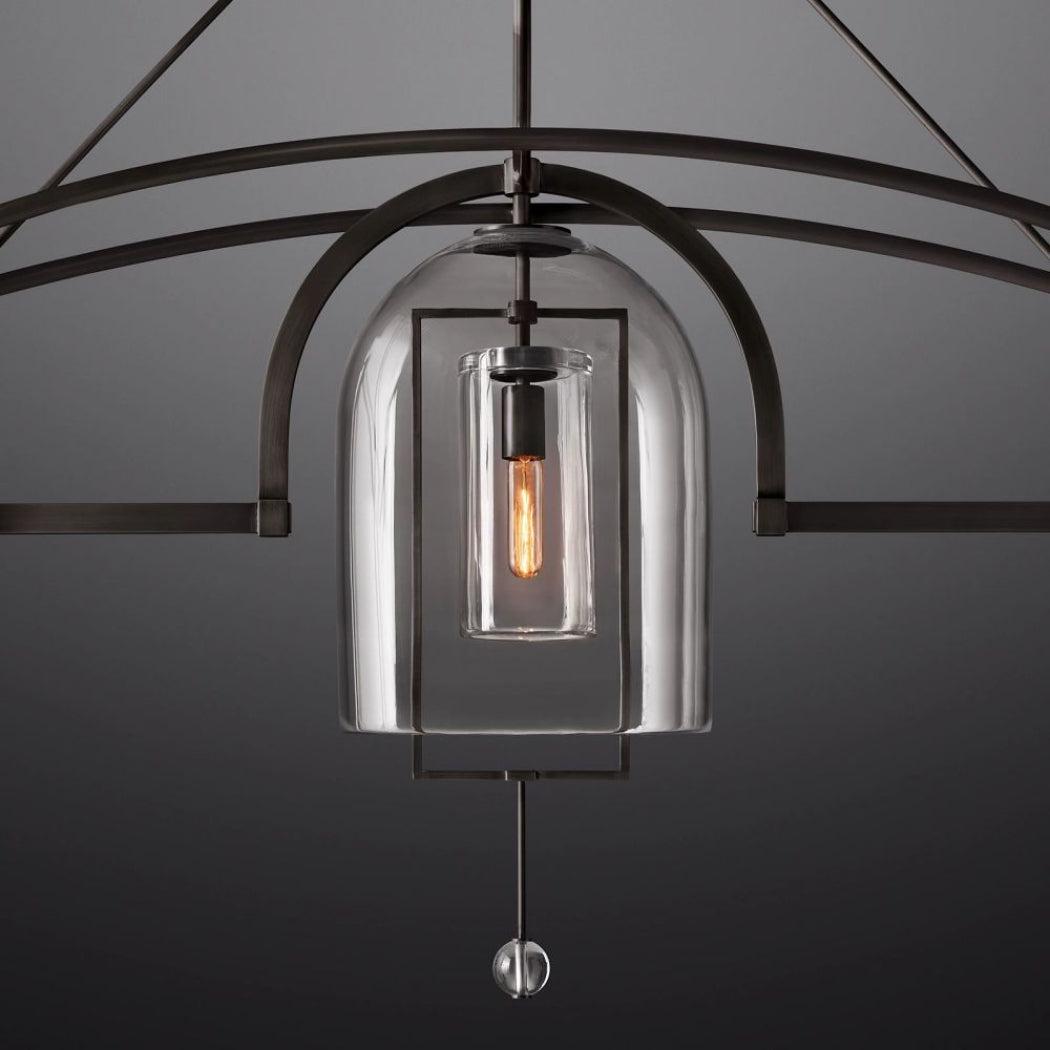 Fulcrum Linear Chandelier 61" 3 Lights - King Lamps