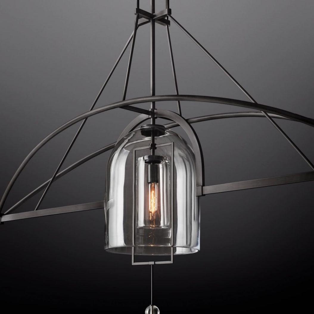 Fulcrum Linear Chandelier 85" 3-Lights - King Lamps