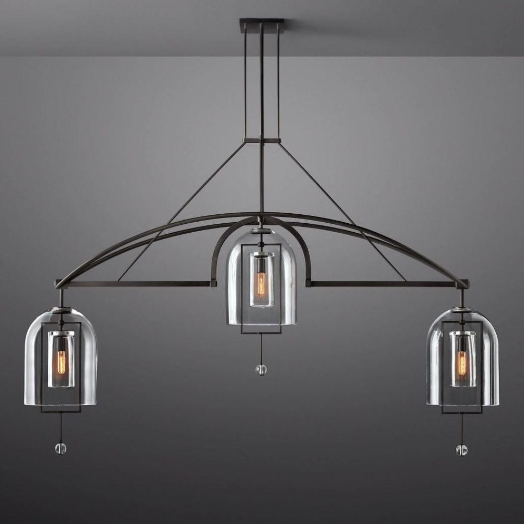 Fulcrum Linear Chandelier 85" 3-Lights - King Lamps