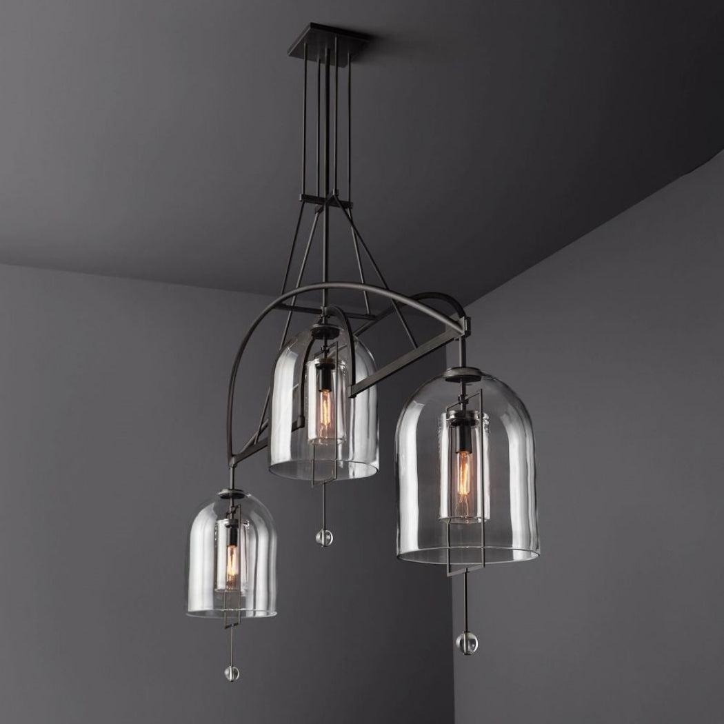 Fulcrum Linear Chandelier 61" 3 Lights - King Lamps