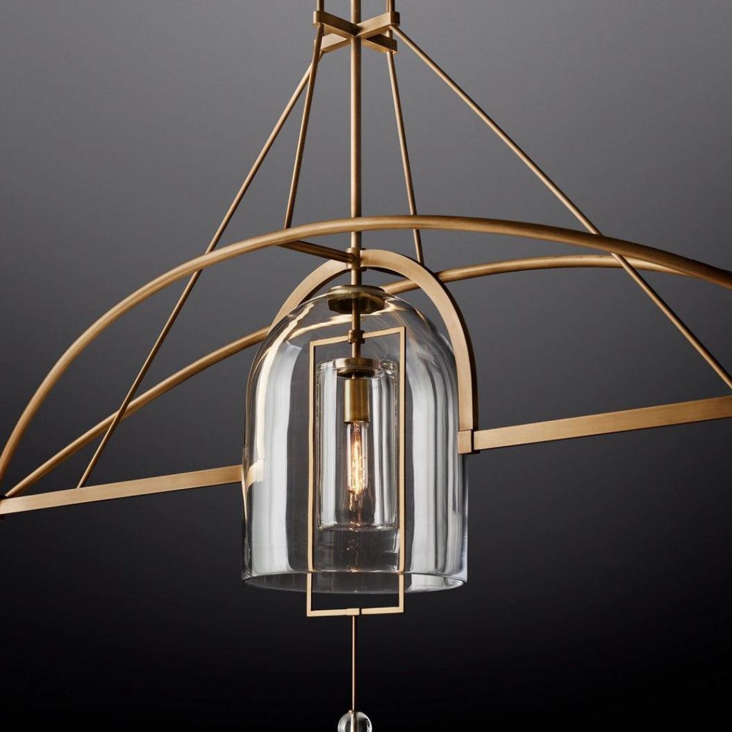 Fulcrum Linear Chandelier 85" 3-Lights - King Lamps