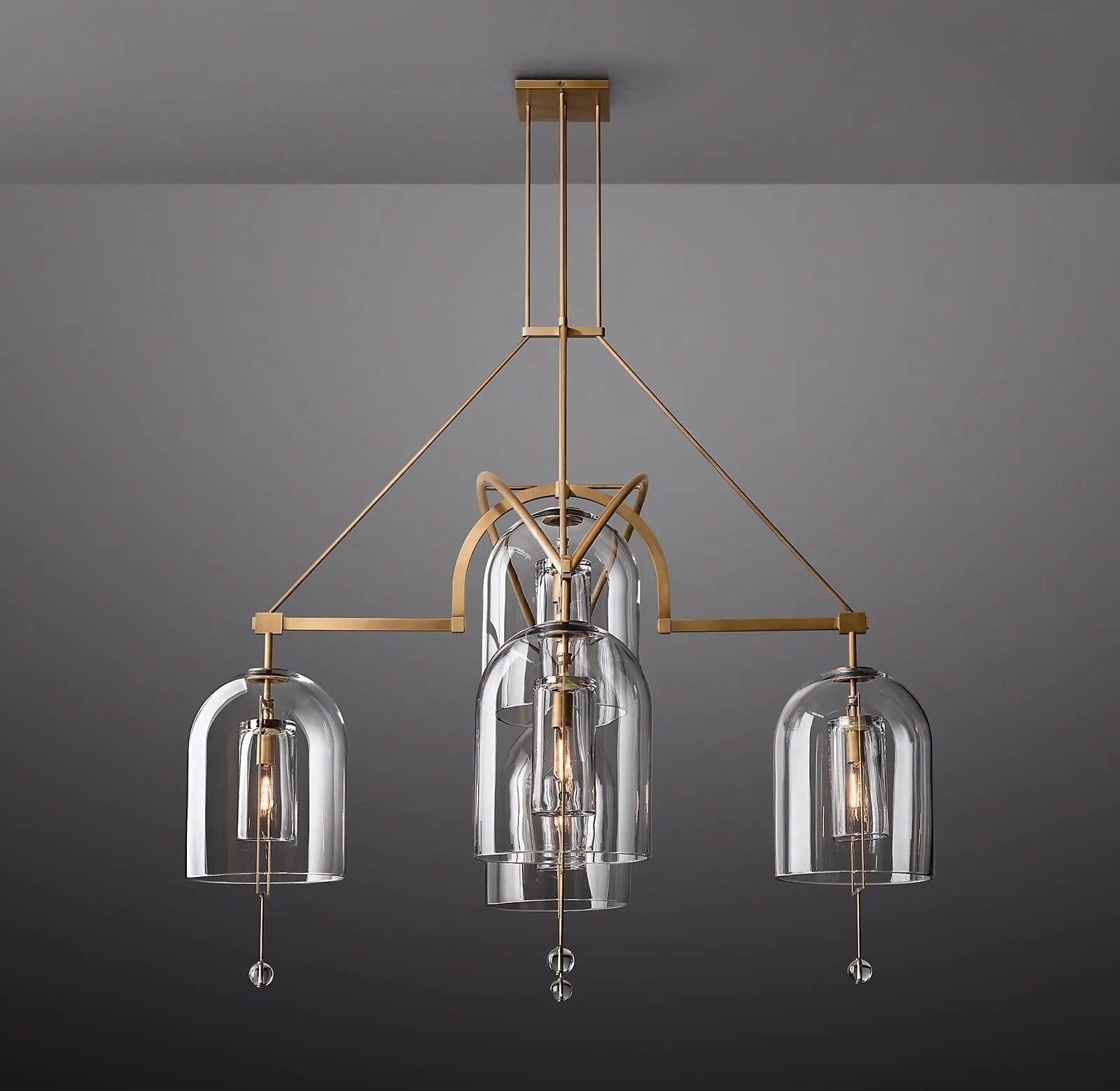 Fulcrum Round Chandelier 61" 5-Lights - King Lamps