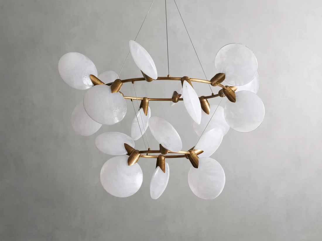 Lyla 2-Tiered Halo Chandelier - King Lamps