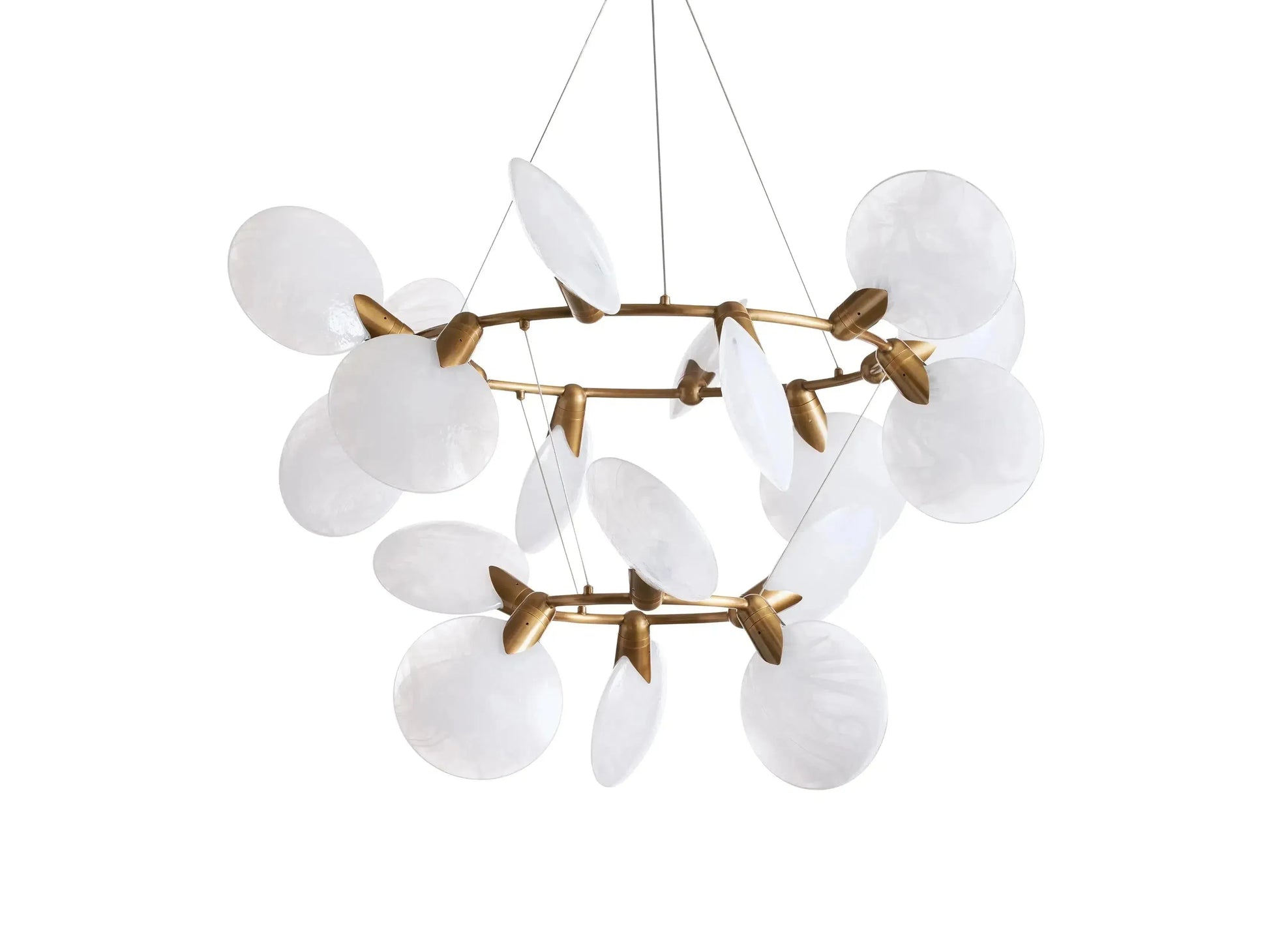 Lyla 2-Tiered Halo Chandelier - King Lamps