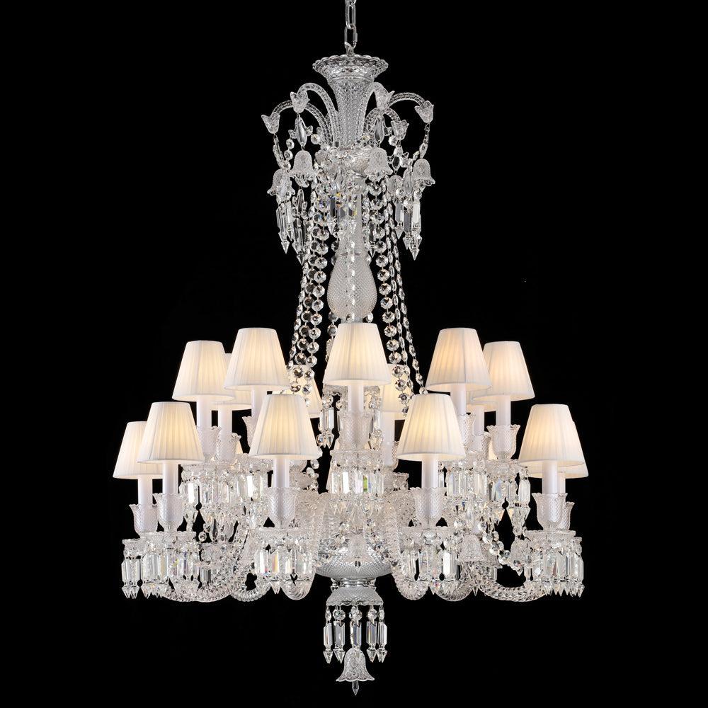 Long Neck Zenith Baccarat Crystal Chandelier - King Lamps