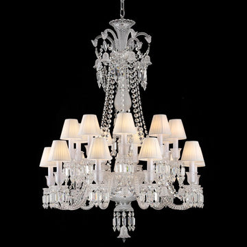 Long Neck Zenith Baccarat Crystal Chandelier - King Lamps