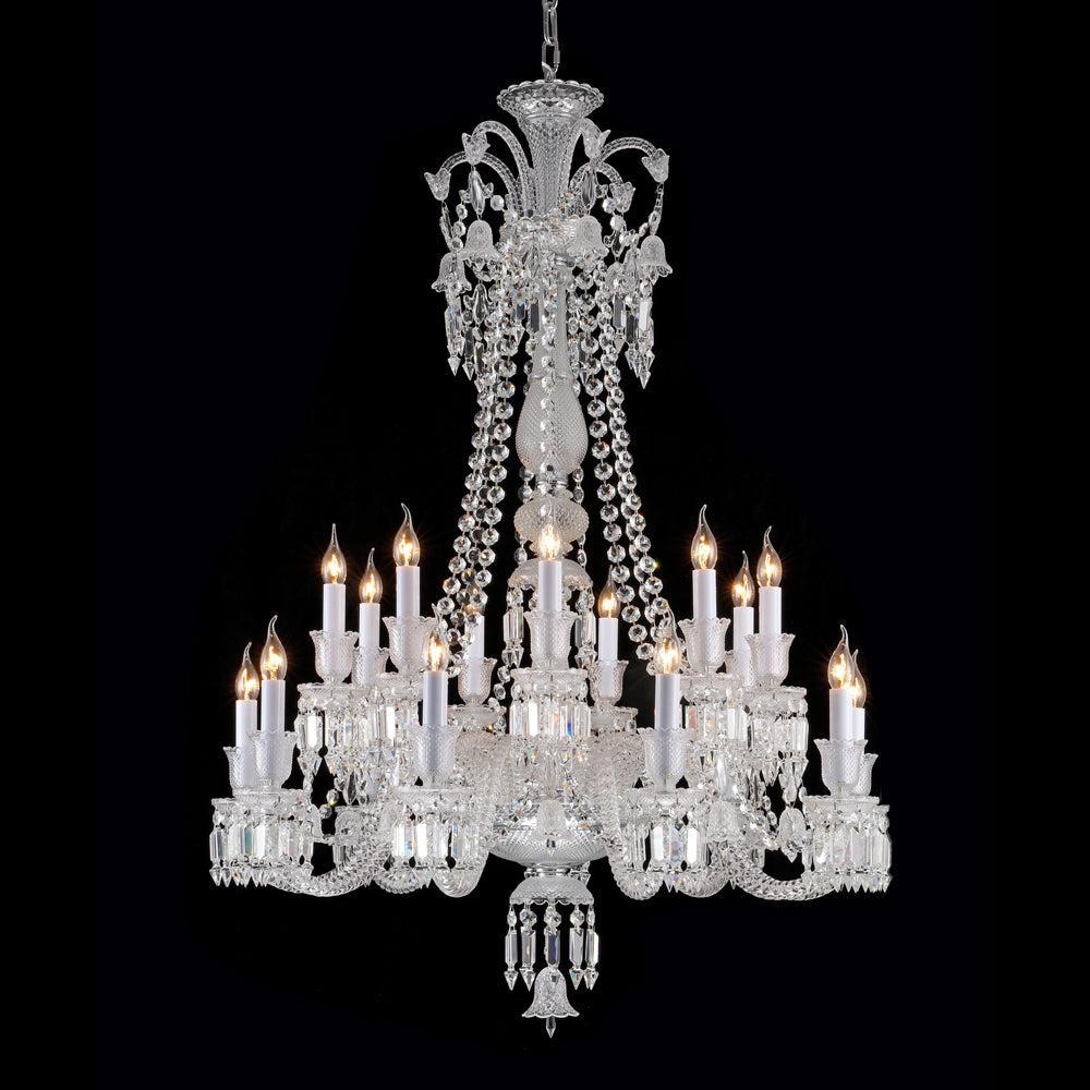 Long Neck Zenith Baccarat Crystal Chandelier - King Lamps