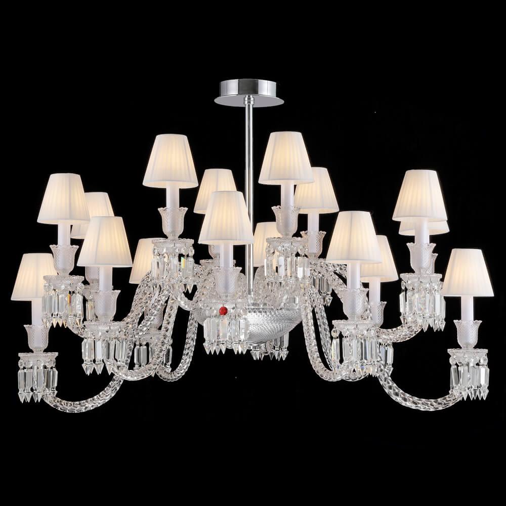 Baccarat Luxury Ellipse Crystal Chandelier - King Lamps