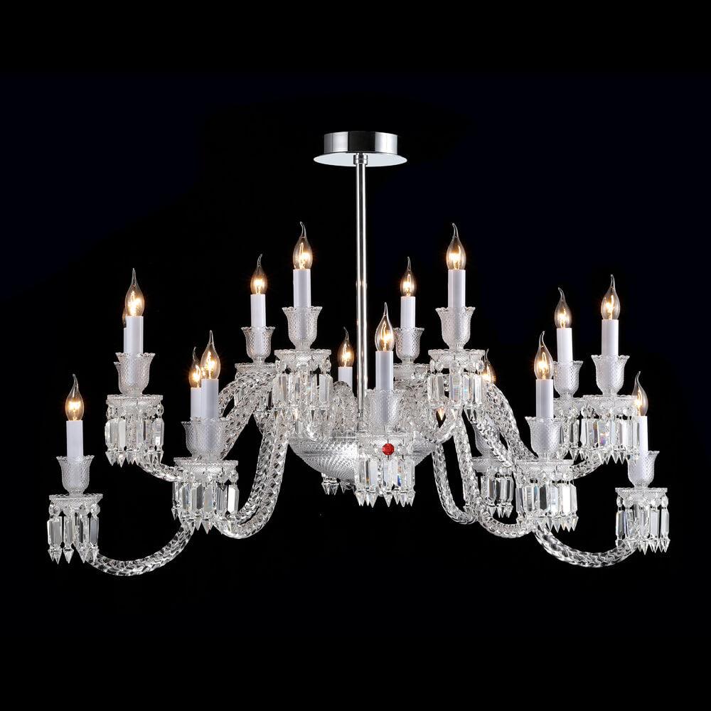 Baccarat Luxury Ellipse Crystal Chandelier - King Lamps