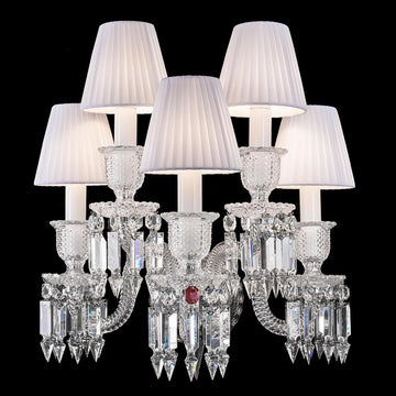 Luxury Baccarat Zenith Crystal Wall Sconces - King Lamps