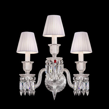 Zenith Baccarat Crystal Wall Sconce - King Lamps