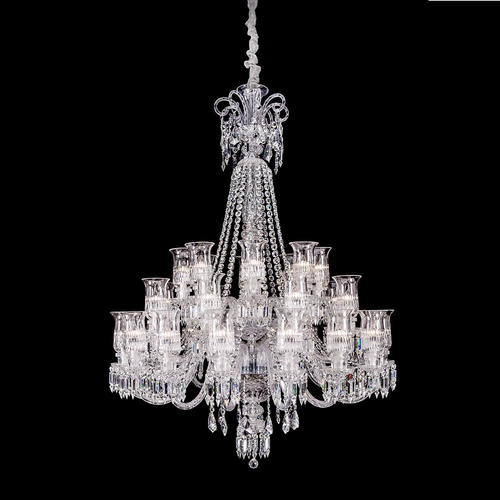 Baccarat Crystal Cups Chandelier For Living Room - King Lamps