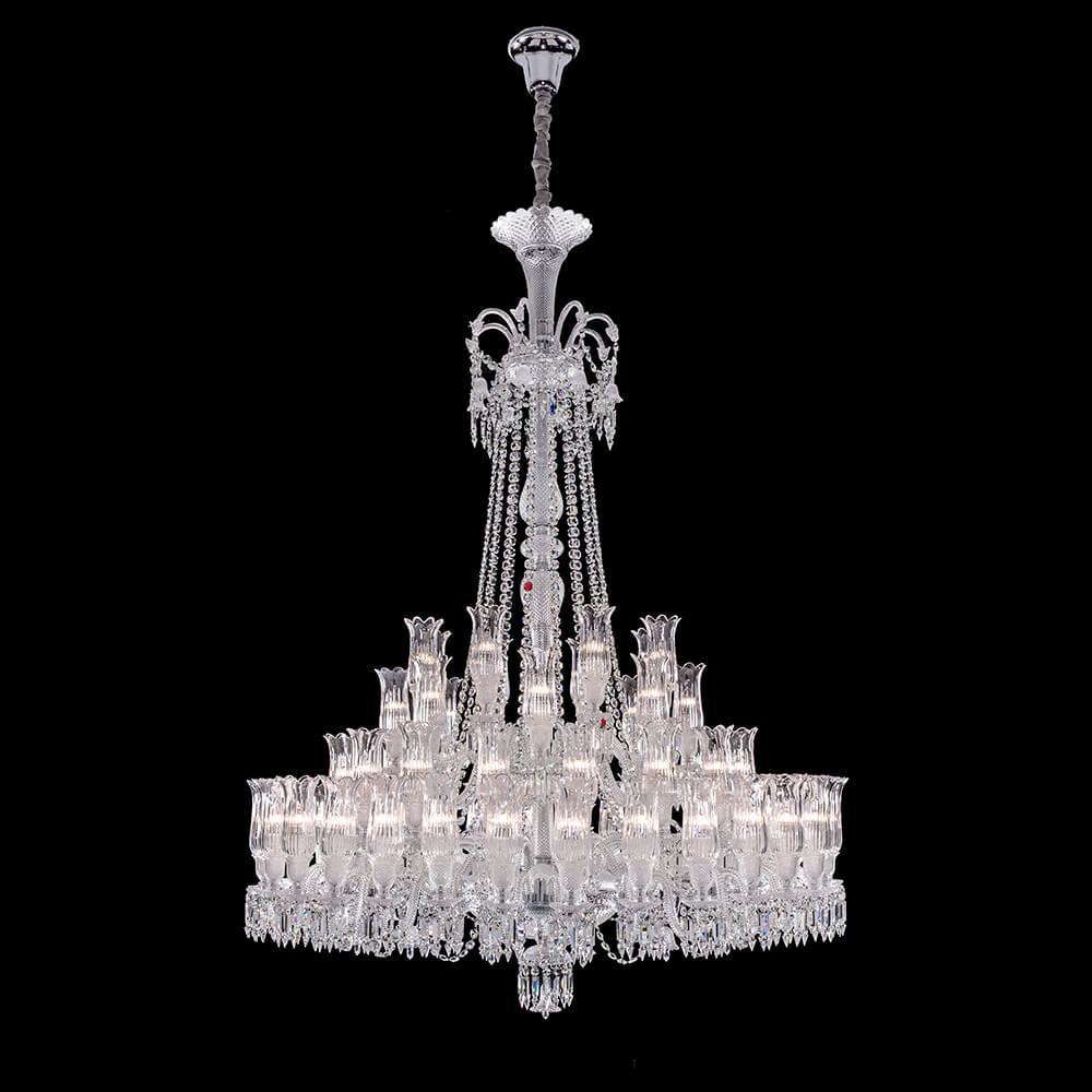 Baccarat Large Entrance Crystal Chandelier - King Lamps
