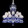 Baccarat Zenith Faunacrystopolis Blue Crystal Chandelier - King Lamps
