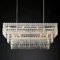 Marigan Crystal 3-Tier Rectangle Chandelier 60