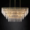 Marigan Crystal 4-Tier Rectangle Chandelier 72