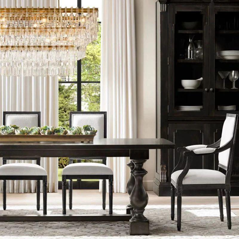 Marigan Crystal 4-Tier Rectangle Chandelier 72" - King Lamps