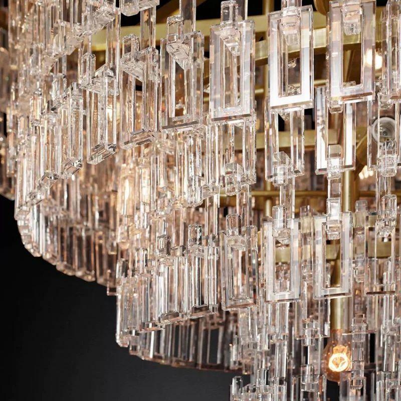 Marigan Crystal 5-Tier Round Chandelier 60" - King Lamps