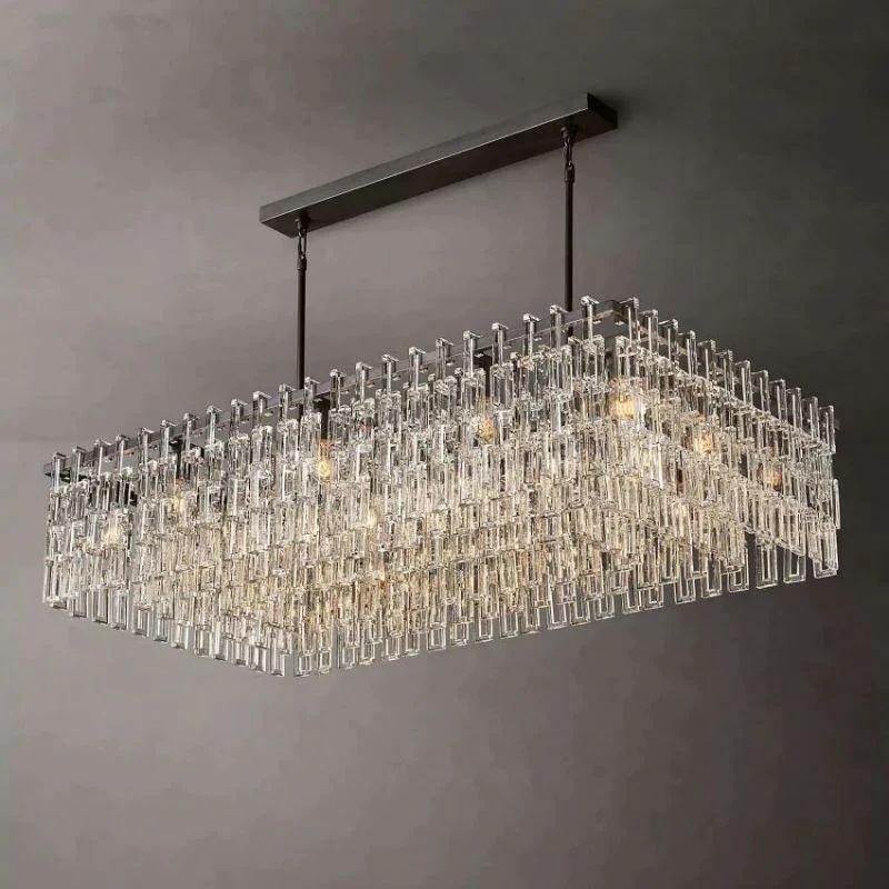 Marigan Rectangle Chandelier 60" - King Lamps