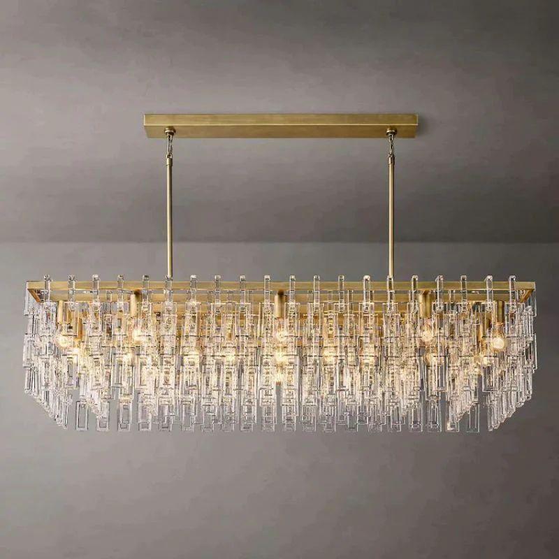 Marigan Rectangle Chandelier 60" - King Lamps
