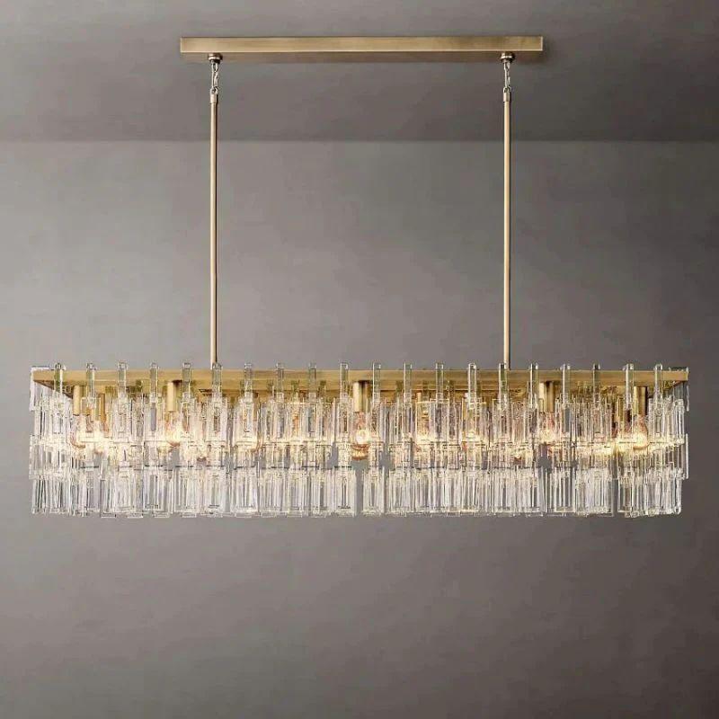 Marigan Rectangle Chandelier 60" - King Lamps