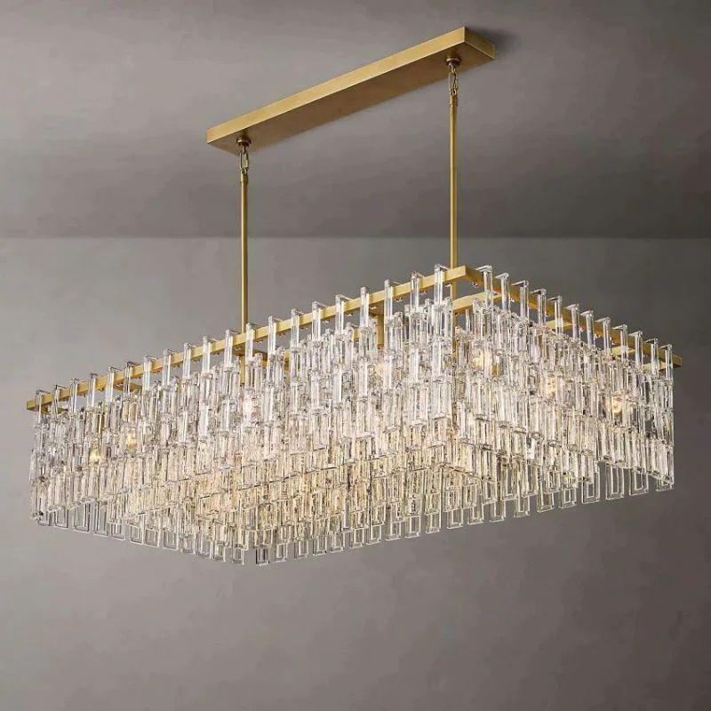 Marigan Rectangle Chandelier 60" - King Lamps
