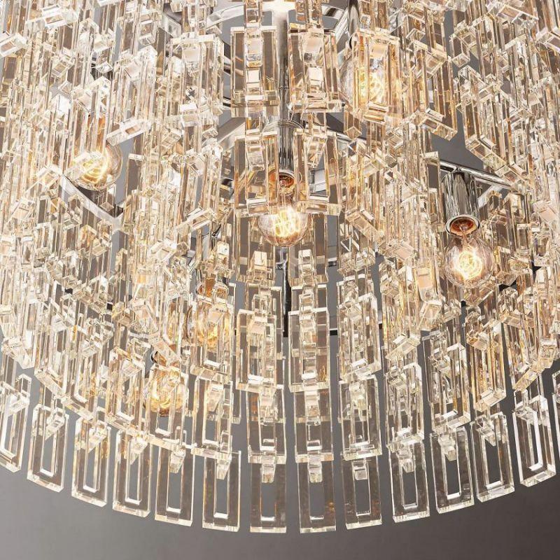 Marigan Crystal Round Chandelier 36" - King Lamps