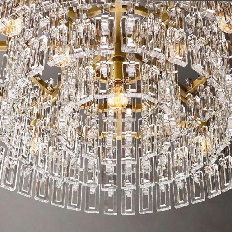 Marigan Crystal Round Chandelier 36" - King Lamps
