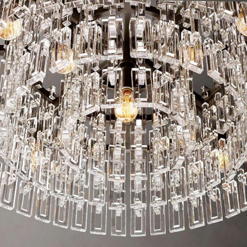 Marigan Crystal Round Chandelier 36" - King Lamps