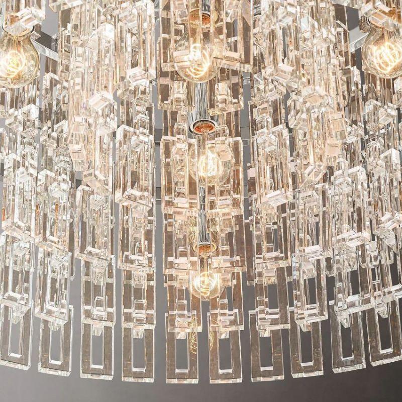 Marigan Crystal Round Chandelier 48" - King Lamps