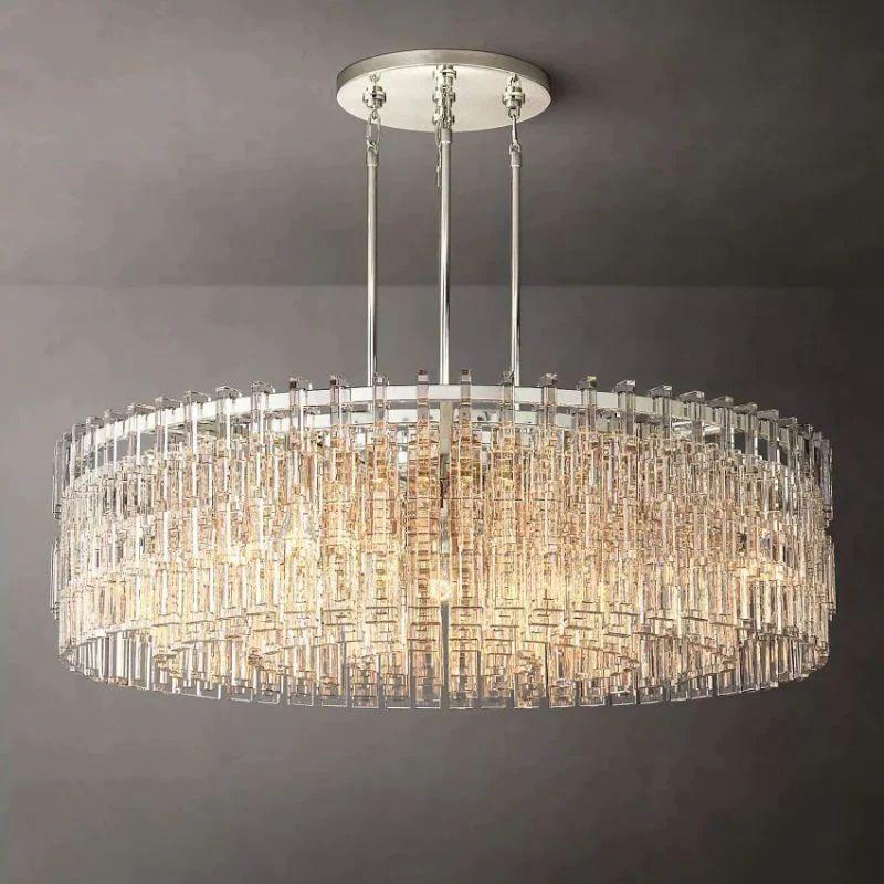 Marigan Crystal Round Chandelier 48" - King Lamps