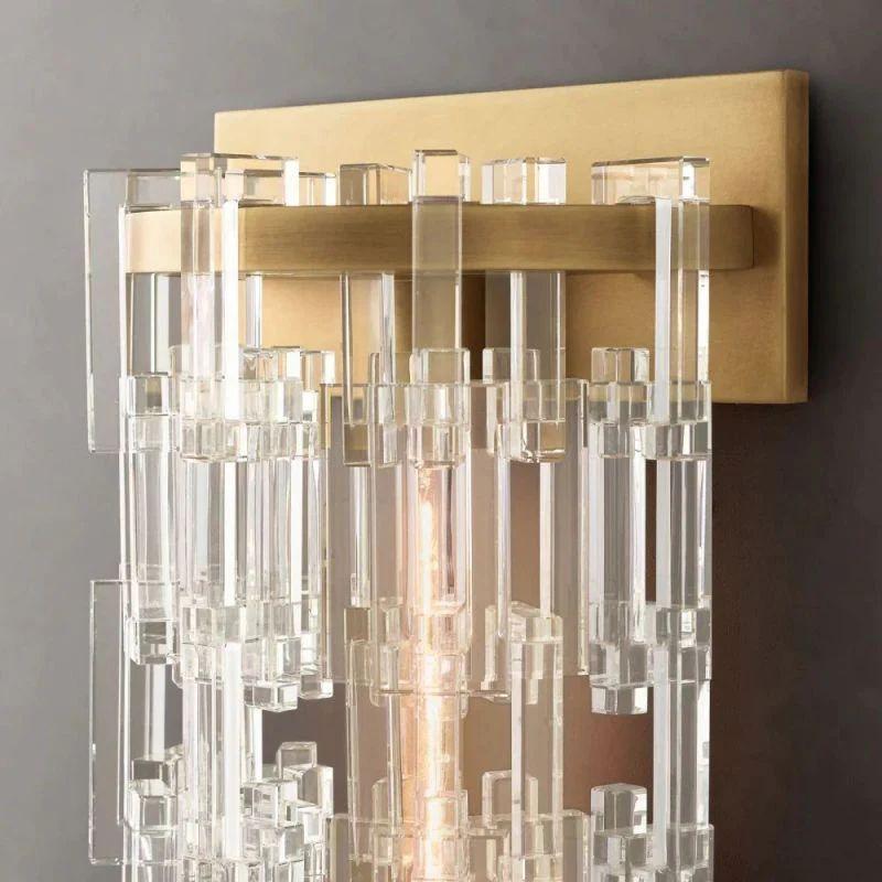 Marigan Crystal Round Sconce 17"H - King Lamps