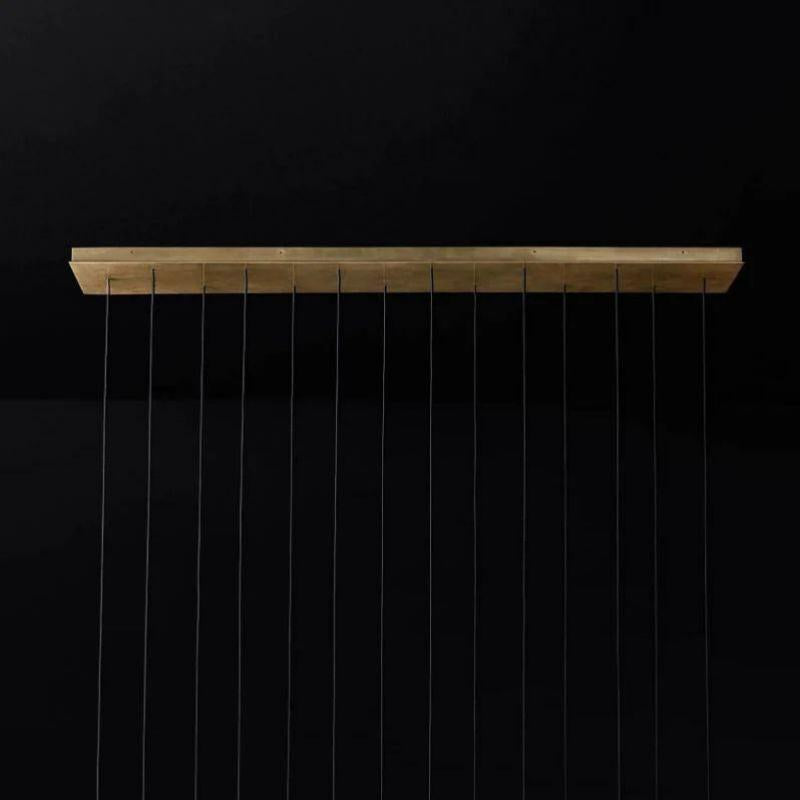 Aquitain Modern Linear Chandelier 72" - King Lamps