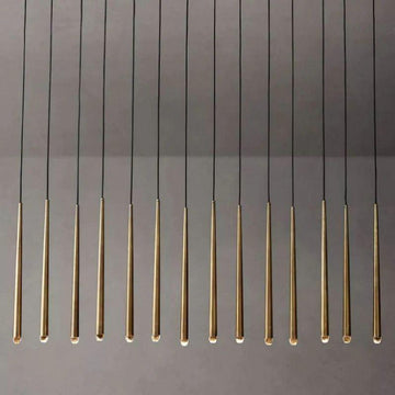 Aquitain Modern Linear Chandelier 72" - King Lamps