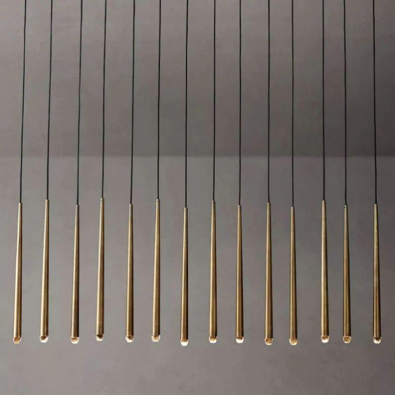Aquitain Modern Linear Chandelier 72" - King Lamps