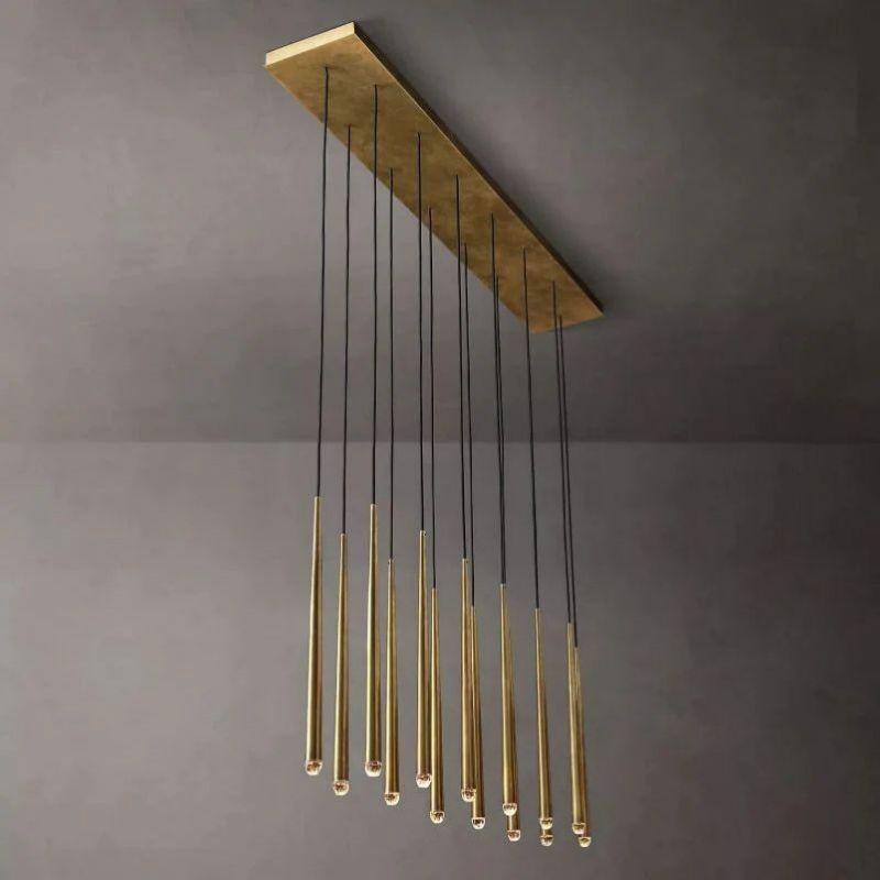 Aquitain Modern Linear Chandelier 72" - King Lamps