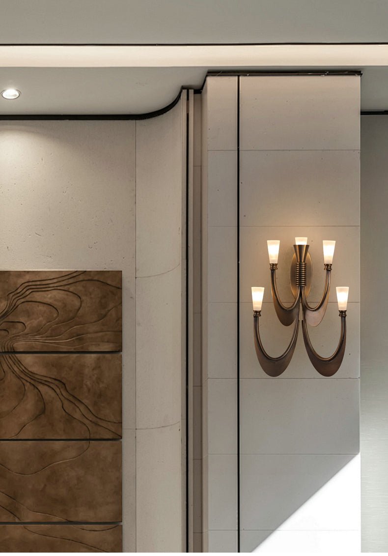 Metropolis Grand Alabaster Sconce