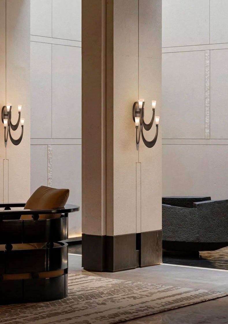 Metropolis Grand Alabaster Sconce