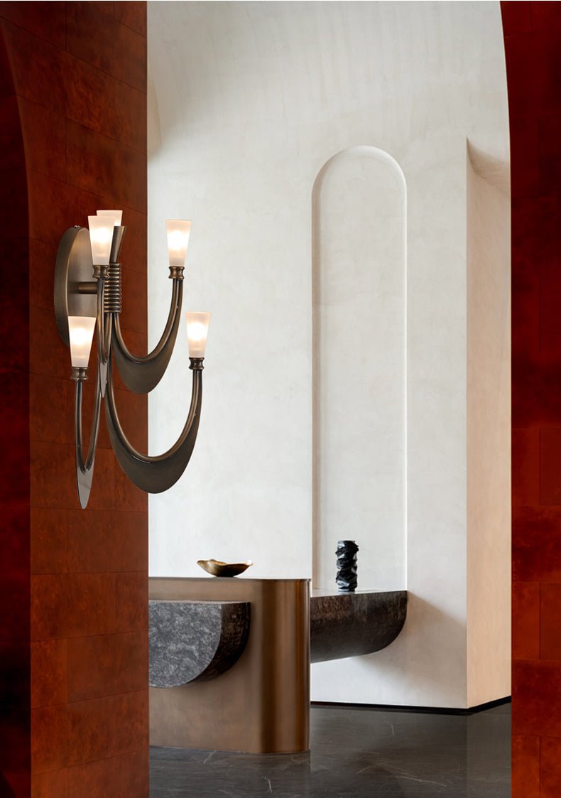 Metropolis Grand Alabaster Sconce