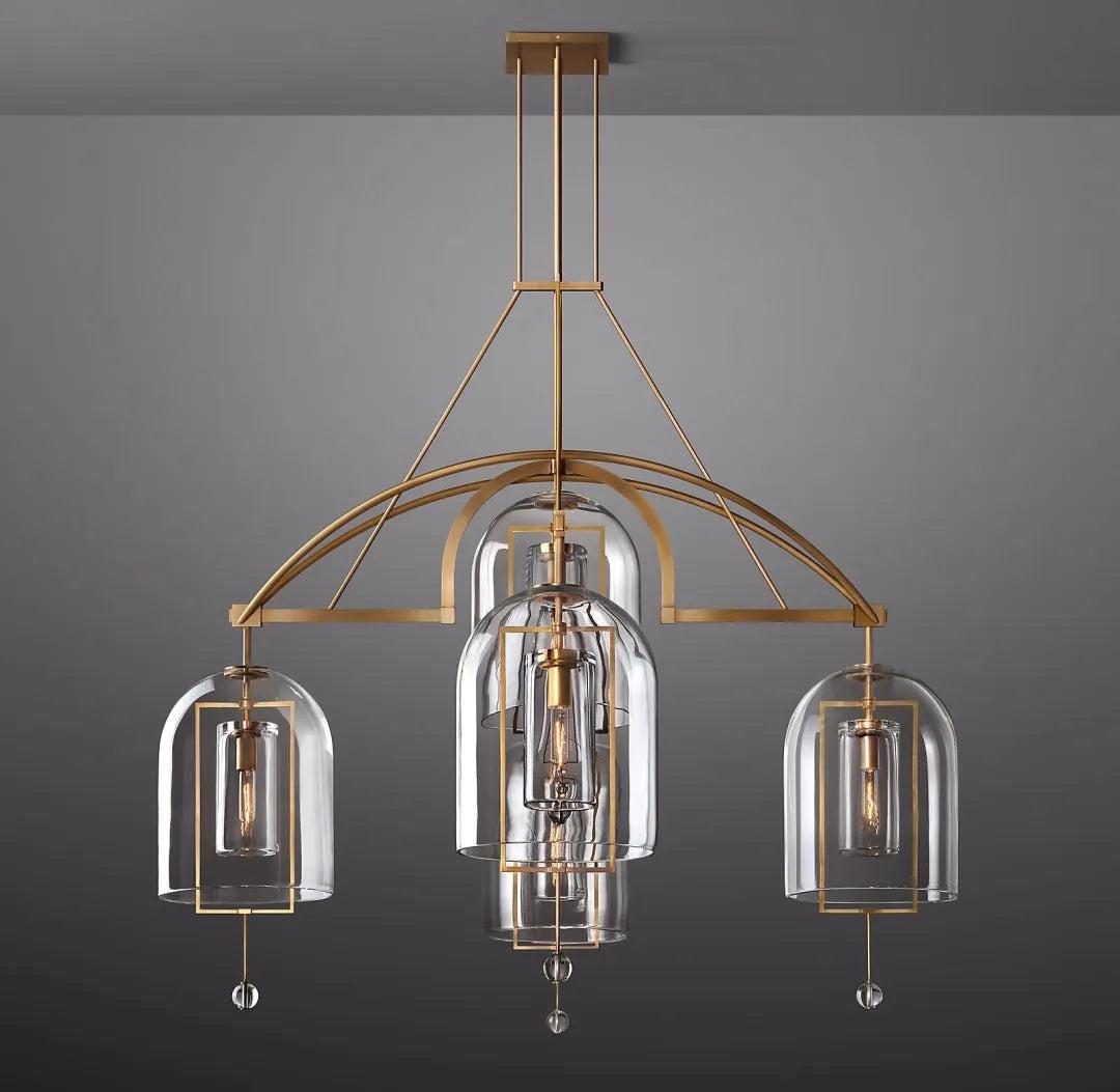 Fulcrum Round Chandelier 61" 5-Lights - King Lamps